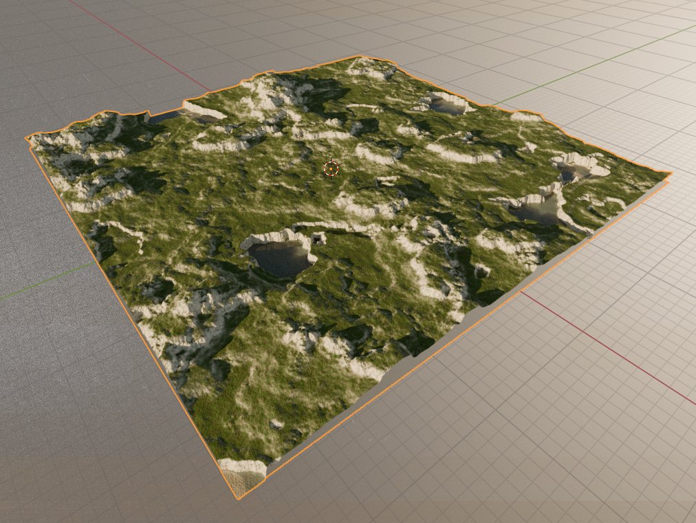 Blender terrain variation