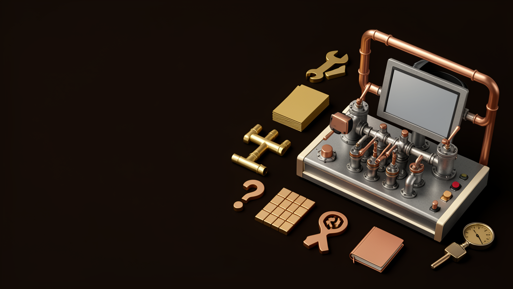 Generated industrial simulator command center representing tactical AI assistance workflows