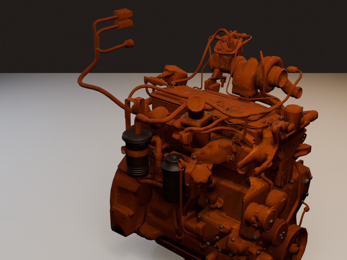 Option 3 heavy weathered full engine render