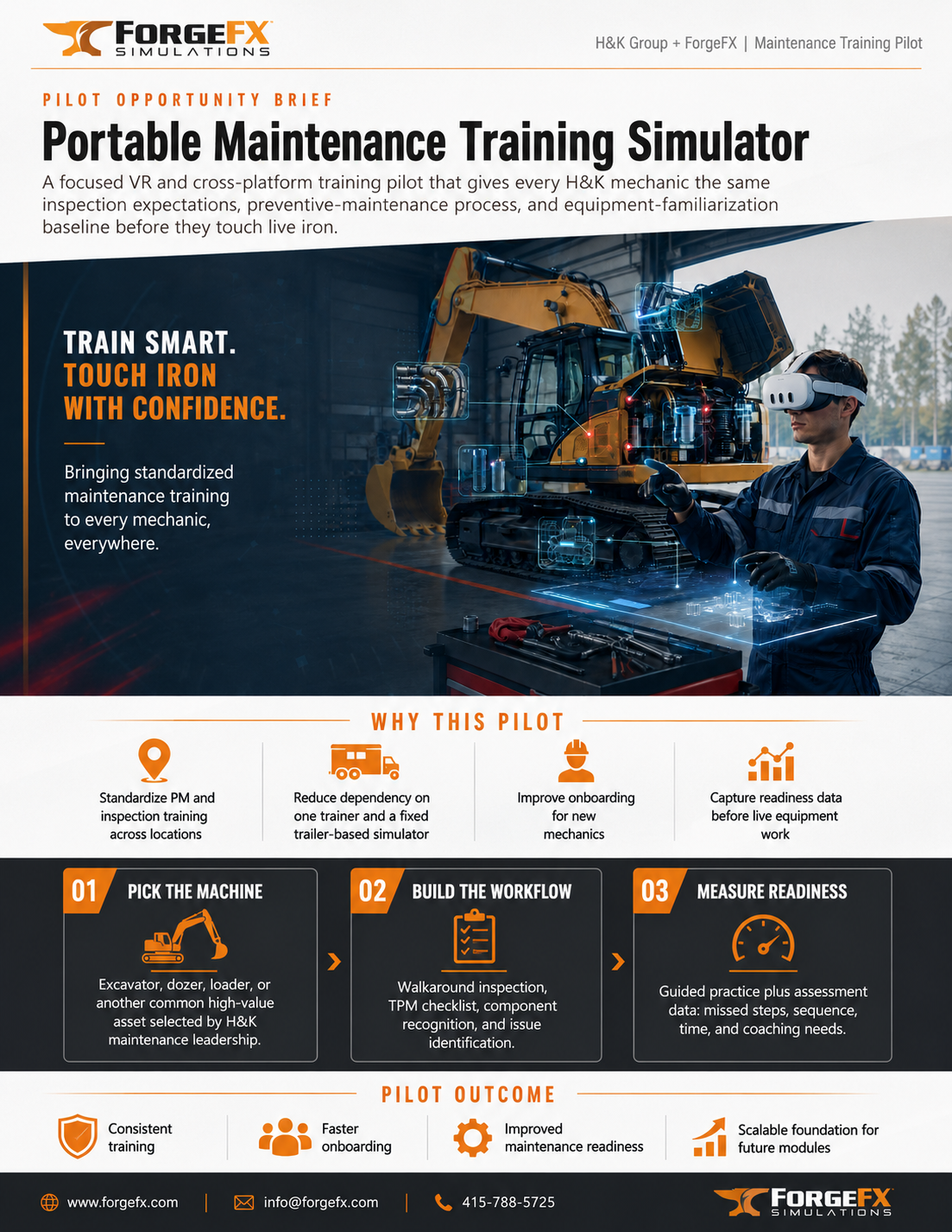 Portable Maintenance Training Simulator pilot brief