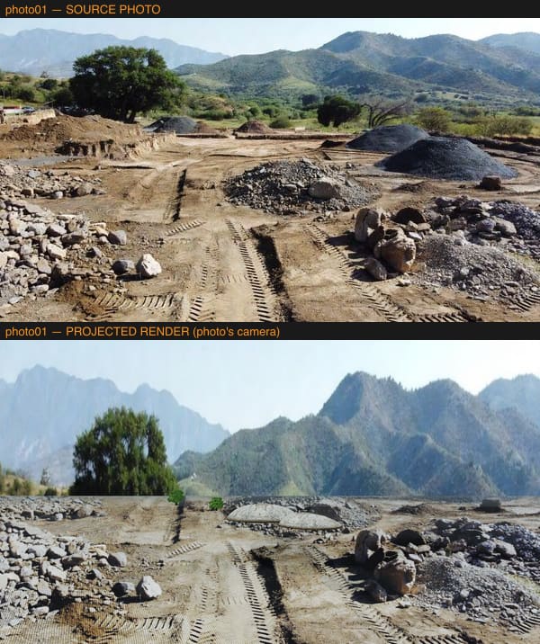 Projected reconstruction comparison