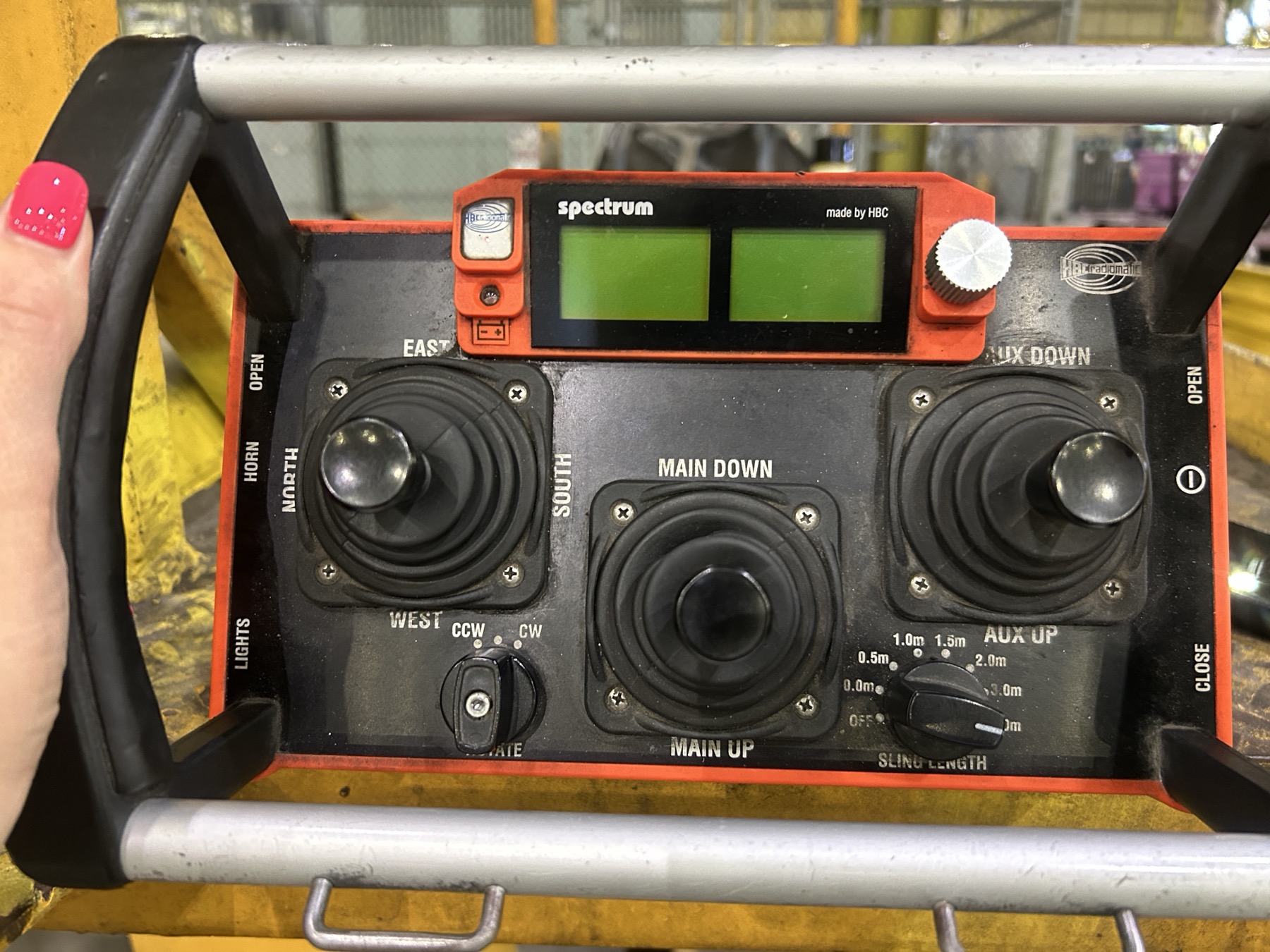 Outokumpu client-supplied HBC radiomatic spectrum controller front