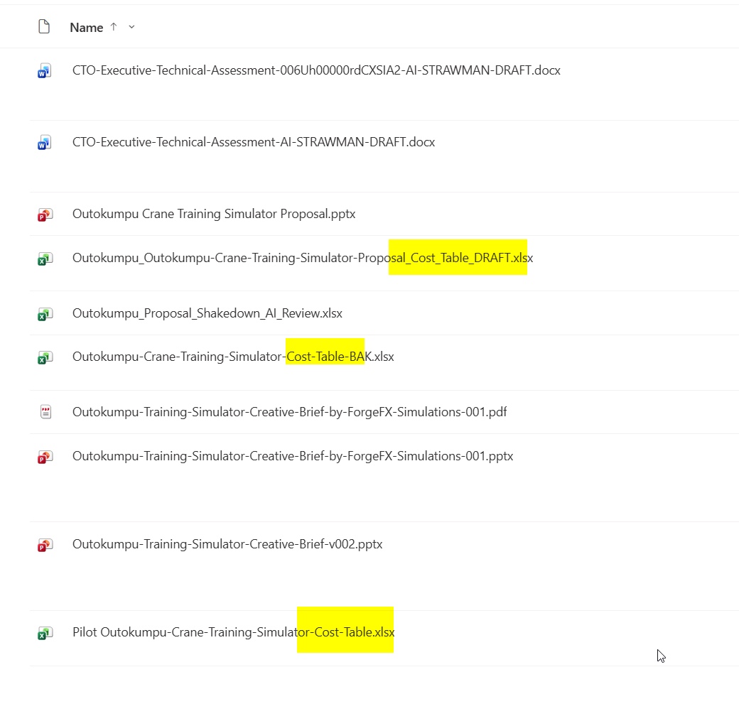 Archive and consolidation evidence