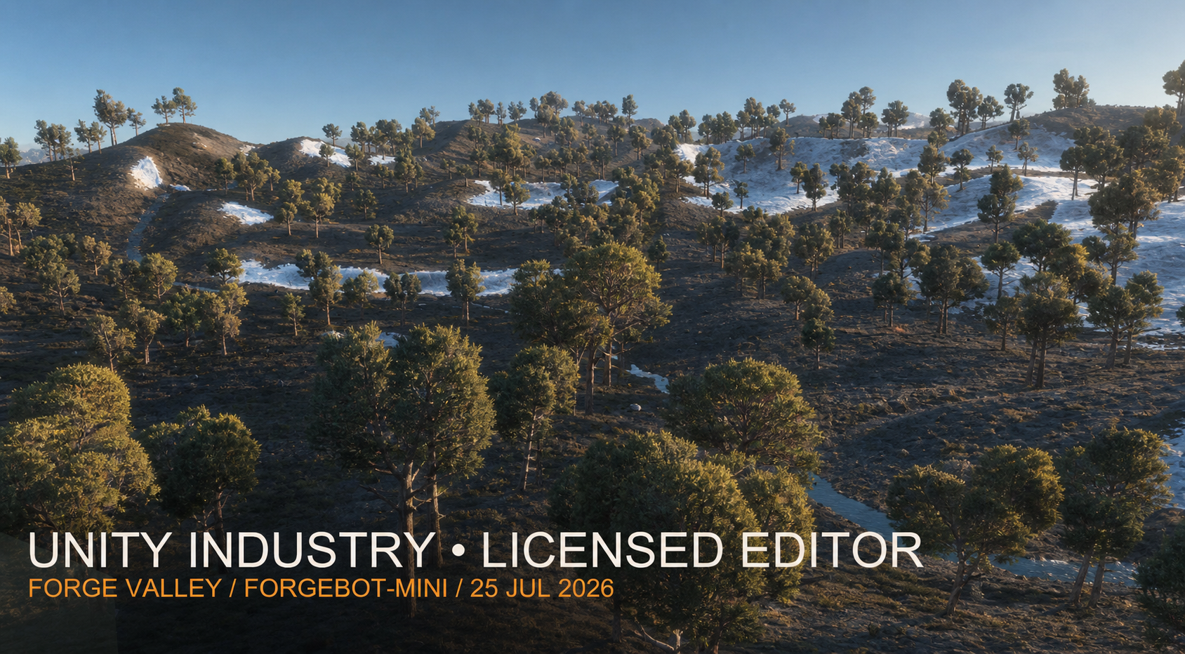 AI-generated photoreal quality reference for Forge Valley